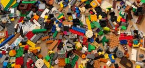 Lego speelgoed op kantoor